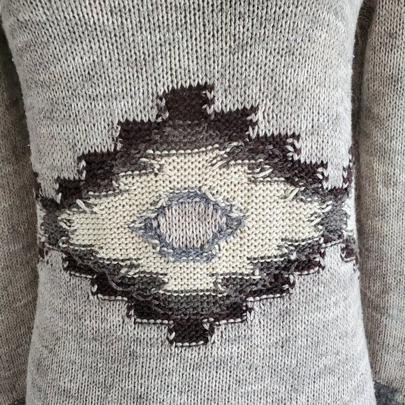 Lauren Ralph Lauren VTG Tribal Sweater Cotton Blend Sweater Navajo Aztec Indian - Picture 6 of 14